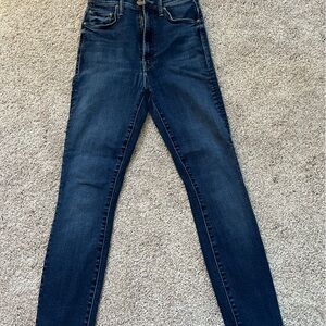 MOTHER Dark Blue Skinny Jeans